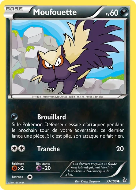 Moufouette, carte Pokémon FLF 53 — extension Étincelles