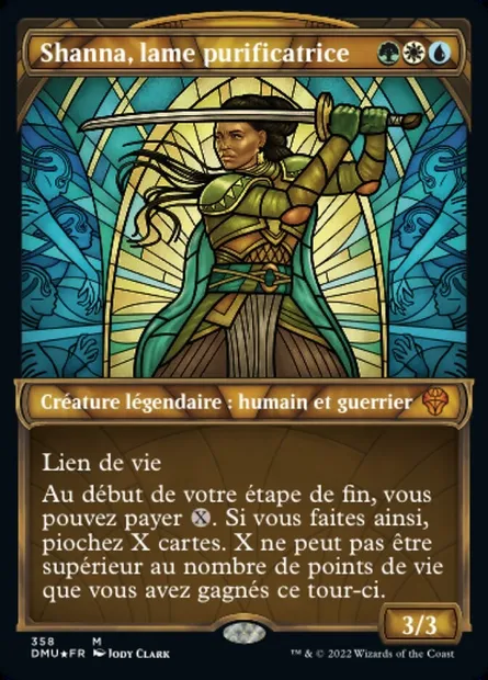 Shanna, lame purificatrice, carte Magic DMU 358 — extension Dominaria Uni