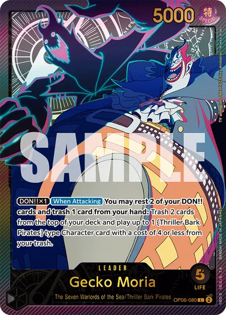 Gecko Moria, carte One Piece OP06-080 — extension ONE PIECE CARD THE BEST