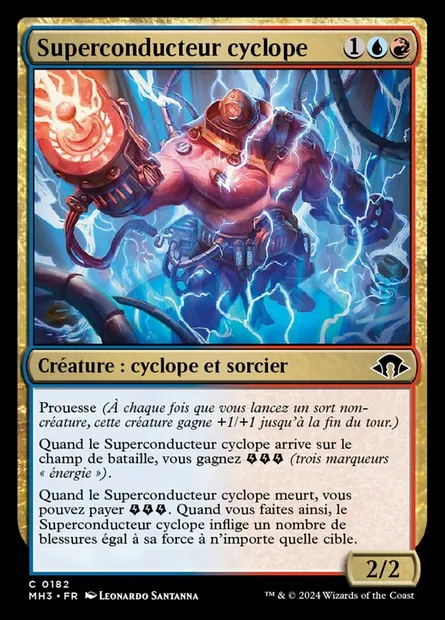 Superconducteur cyclope, carte Magic MH3 182 — extension Modern Horizons 3