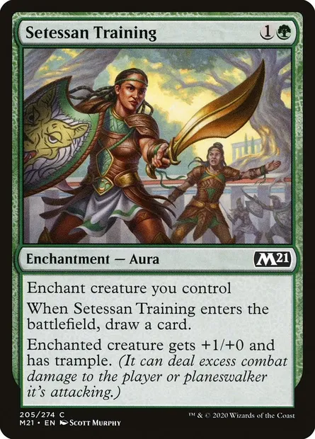 Setessan Training, Magic card M21 205 — Core Set 2021 set