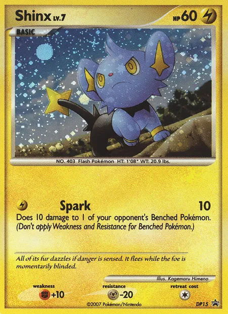 Shinx, Pokémon card DP 15 — DP Black Star Promos set