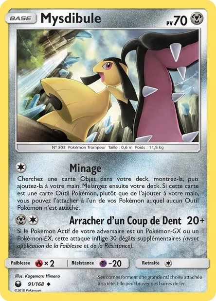 Mysdibule, carte Pokémon CES 91 — extension Tempête Céleste