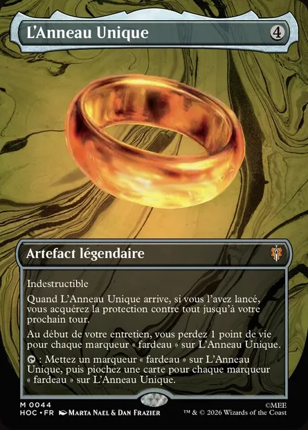 L'Anneau Unique, carte Magic HOC 44 — extension The Hobbit Eternal