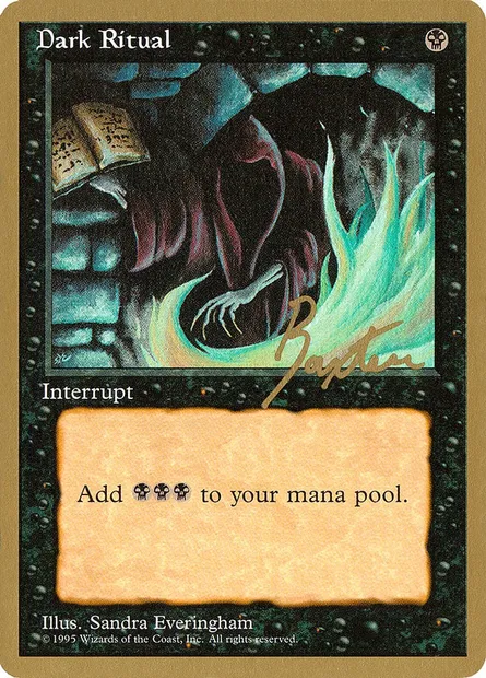 Messe noire, carte Magic PTC gb129 — extension Pro Tour Collector Set
