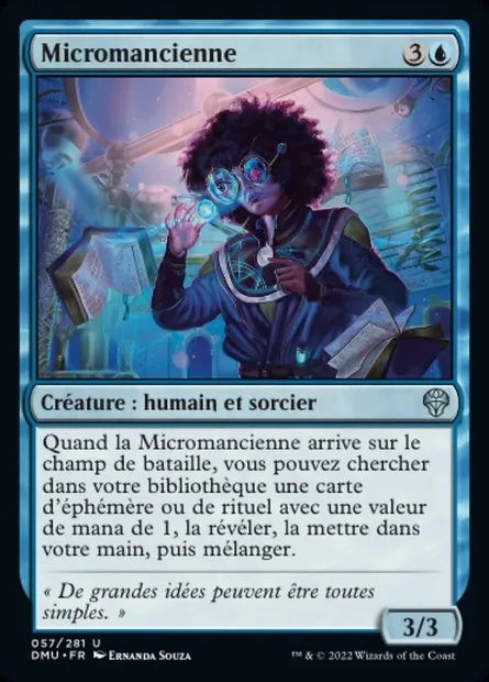 Micromancienne, carte Magic DMU 57 — extension Dominaria Uni