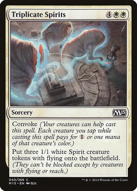 Triplicate Spirits, Magic card M15 40 — Magic 2015 set