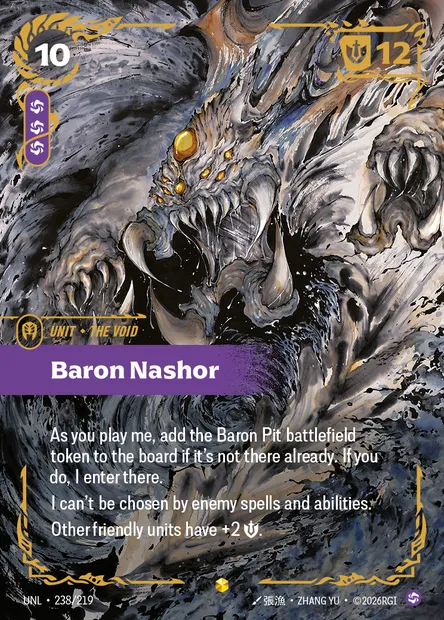 Baron Nashor, carte Riftbound UNL 238 — extension Unleashed