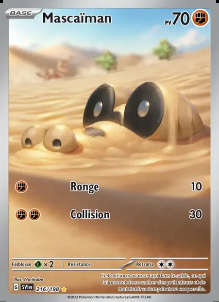 Mascaïman, carte Pokémon SVI 216 — extension Écarlate et Violet