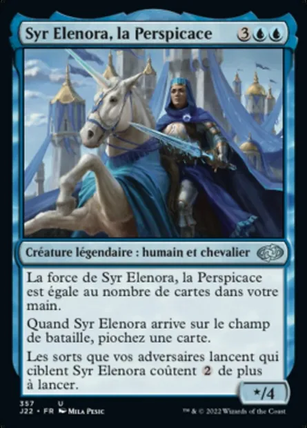 Syr Elenora, la Perspicace, carte Magic J22 357 — extension Jumpstart 2022