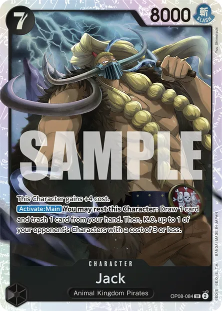 Jack, carte One Piece OP08-084 — extension TWO LEGENDS