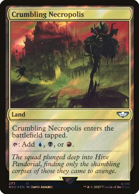 Crumbling Necropolis, Magic card 40K 273★ — Warhammer 40,000 Commander set