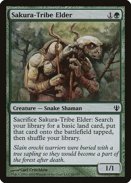 Sakura-Tribe Elder, Magic card ARC 68 — Archenemy set