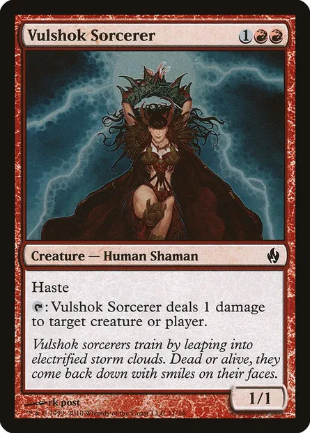 Vulshok Sorcerer, Magic card PD2 11 — Premium Deck Series: Fire and Lightning set