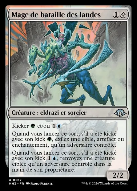 Mage de bataille des landes, carte Magic MH3 17 — extension Modern Horizons 3