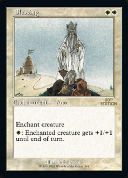 Bénédiction, carte Magic 30A 304 — extension 30th Anniversary Edition