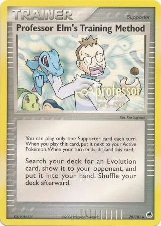 Professor Elm's Training Method, Pokémon card PROF 079 — Professor Program set