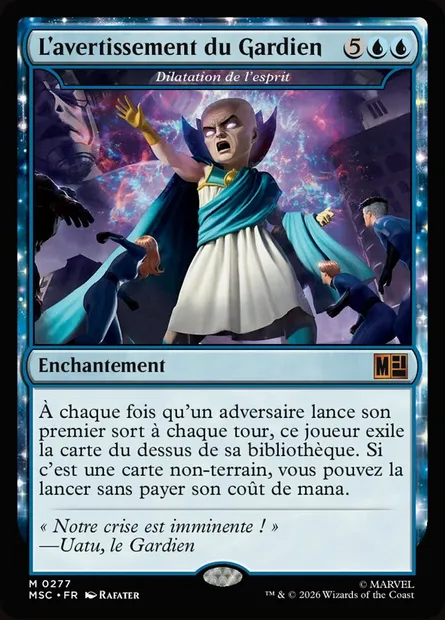 Dilatation de l'esprit, carte Magic MSC 277 — extension Marvel Super Heroes Commander