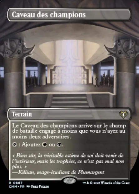 Caveau des champions, carte Magic CMM 667 — extension Commander Masters