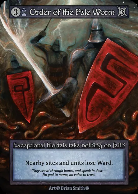 Order of the Pale Worm, Sorcery card GOT 140 — Gothic set