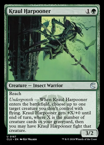 Kraul Harpooner, Magic card CLU 167 — Ravnica: Clue Edition set