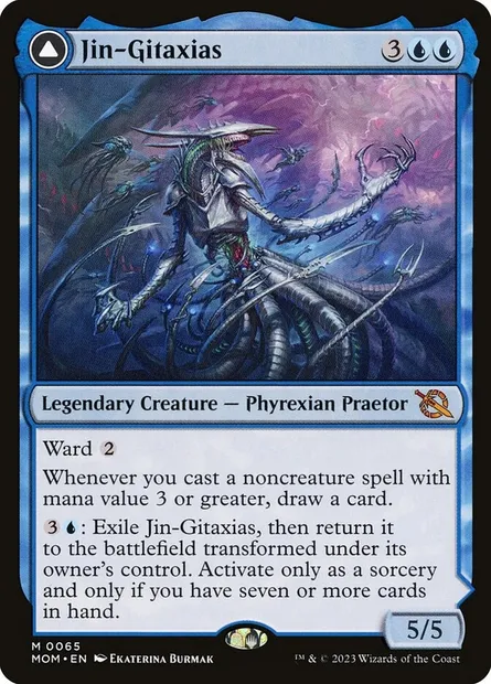 Jin-Gitaxias // The Great Synthesis, Magic card MOM 65 — March of the Machine set