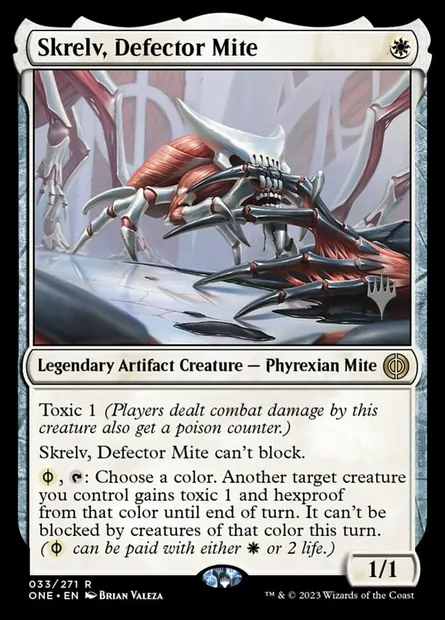 Skrelv, puce défectrice, carte Magic PONE 33p — extension Phyrexia: All Will Be One Promos