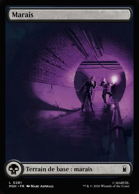 Marais, carte Magic MSH 281 — extension Marvel Super Heroes