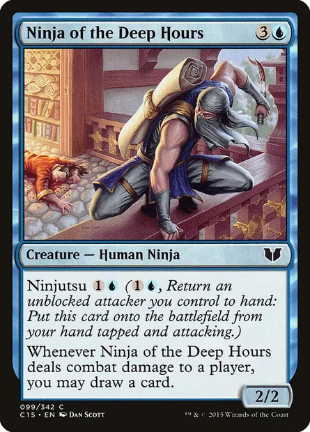 Ninja of the Deep Hours, Magic card C15 99 — Commander 2015 set