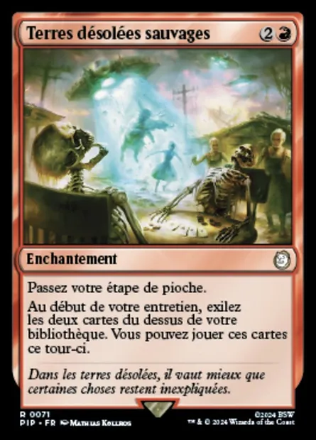 Terres désolées sauvages, carte Magic PIP 71 — extension Fallout