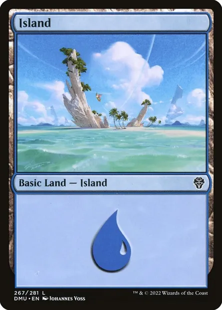 Island, Magic card DMU 267 — Dominaria United set
