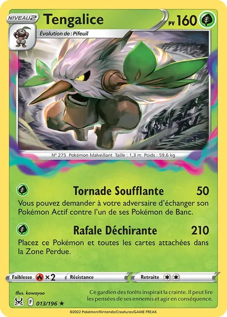Tengalice, carte Pokémon LOR 013 — extension Origine Perdue