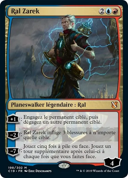 Ral Zarek, carte Magic C19 198 — extension Commander 2019