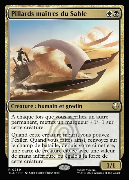 Pillards maîtres du Sable, carte Magic TLA 239 — extension Avatar: The Last Airbender
