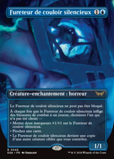 Fureteur de couloir silencieux, carte Magic DSK 345 — extension Duskmourn: House of Horror