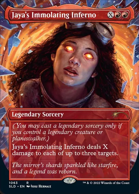 Jaya's Immolating Inferno, Magic card SLD 1063 — Secret Lair Drop set
