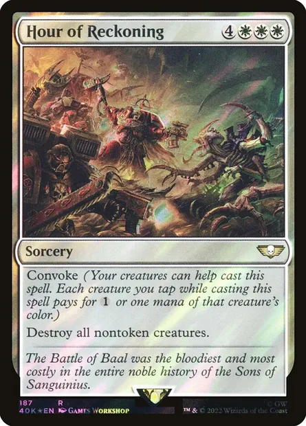 Heure du Jugement, carte Magic 40K 187★ — extension Warhammer 40,000 Commander