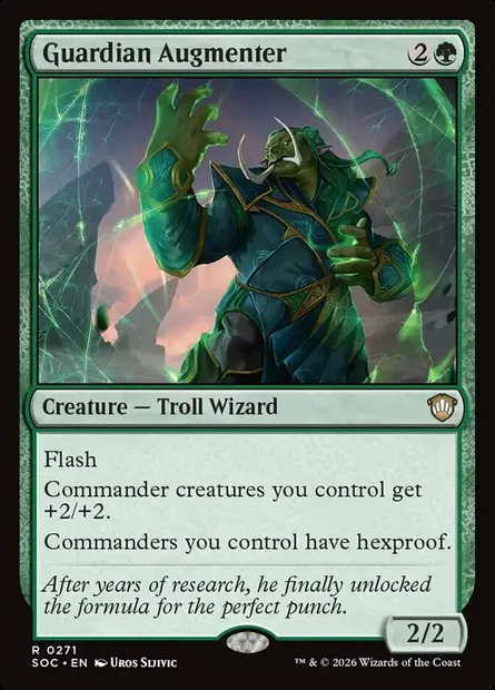 Guardian Augmenter, Magic card SOC 271 — Secrets of Strixhaven Commander set