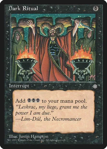 Dark Ritual, Magic card ICE 120 — Ice Age set