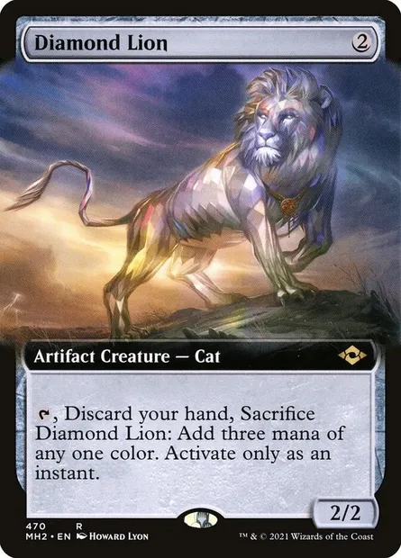 Diamond Lion, Magic card MH2 470 — Modern Horizons 2 set
