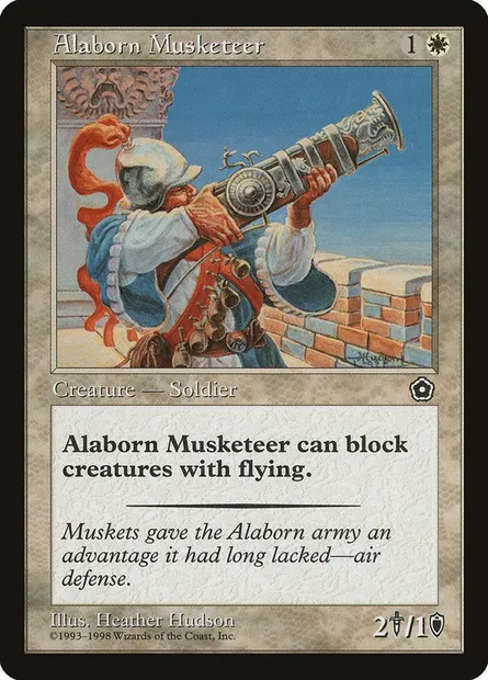 Alaborn Musketeer, Magic card P02 3 — Portal Second Age set
