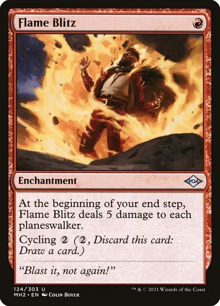 Flame Blitz, Magic card MH2 124 — Modern Horizons 2 set