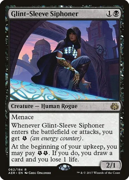 Glint-Sleeve Siphoner, Magic card AER 62 — Aether Revolt set