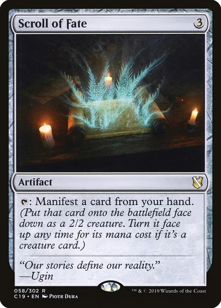 Scroll of Fate, Magic card C19 58 — Commander 2019 set