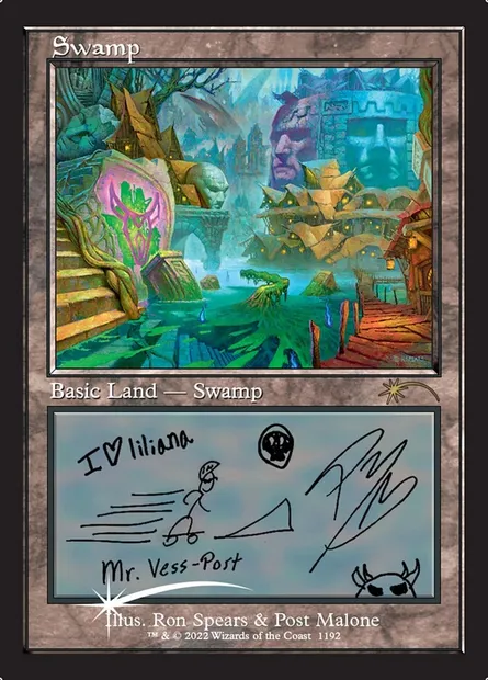 Marais, carte Magic SLD 1192 — extension Secret Lair Drop