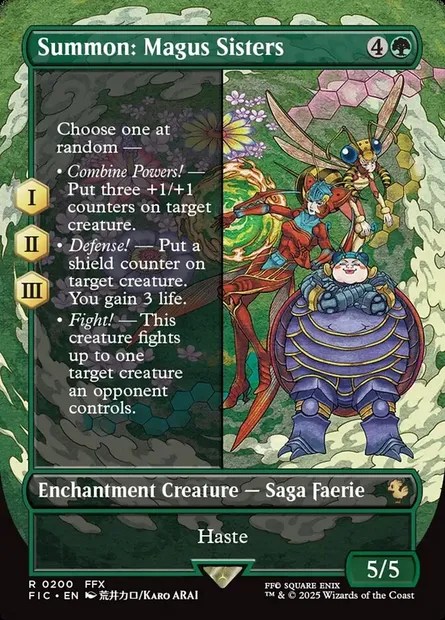 Summon: Magus Sisters, Magic card FIC 200 — Final Fantasy Commander set