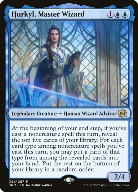 Hurkyl, Master Wizard, Magic card BRO 51 — The Brothers' War set