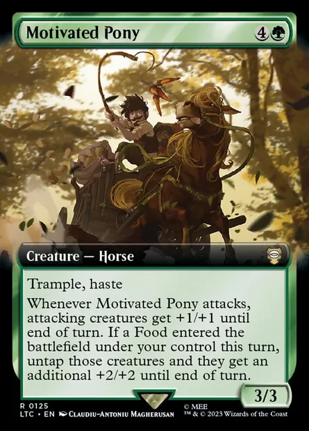 Motivated Pony, Magic card LTC 125 — Tales of Middle-earth Commander set