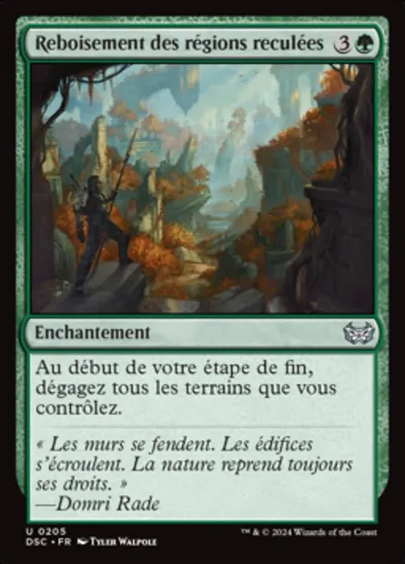 Reboisement des régions reculées, carte Magic DSC 205 — extension Duskmourn: House of Horror Commander