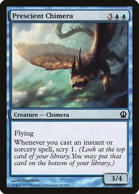 Prescient Chimera, Magic card THS 59 — Theros set